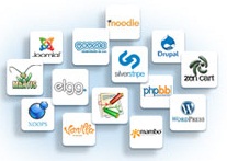 Joomla, WordPress, Drupal, Moodle y ms